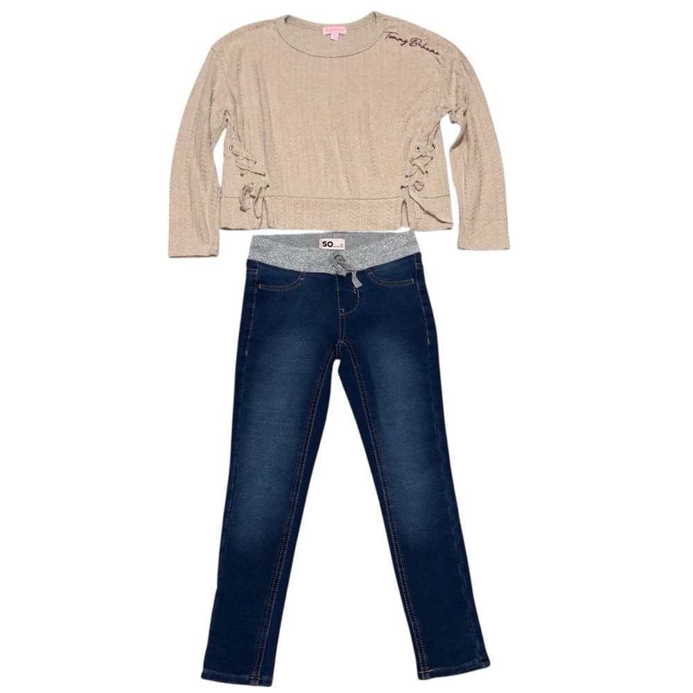6X Girls Matching Set SO Jeans Tommy Bahama Sweater